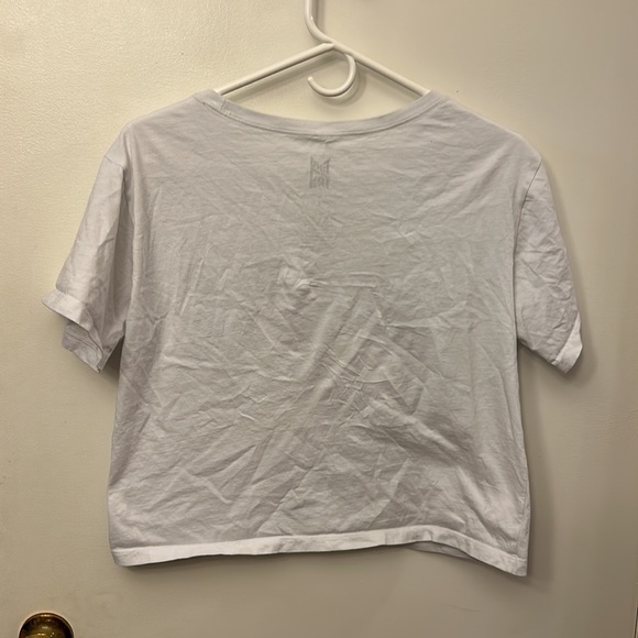 Tiny Tan Crop T-shirt White Size Small - Picture 4 of 4